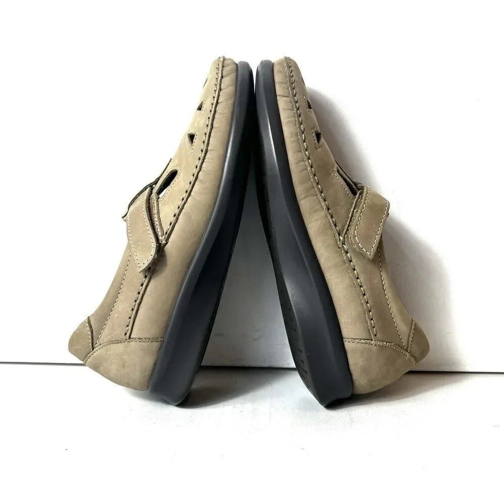 SAS Tripad Comfort Beige Leather Flats Slip On Shoes Womens 6.5 M Comfort Casual